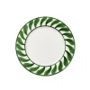 Pick a Poppy Swirl Salad Plate Green