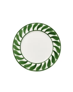 Pick a Poppy Swirl Salad Plate Green