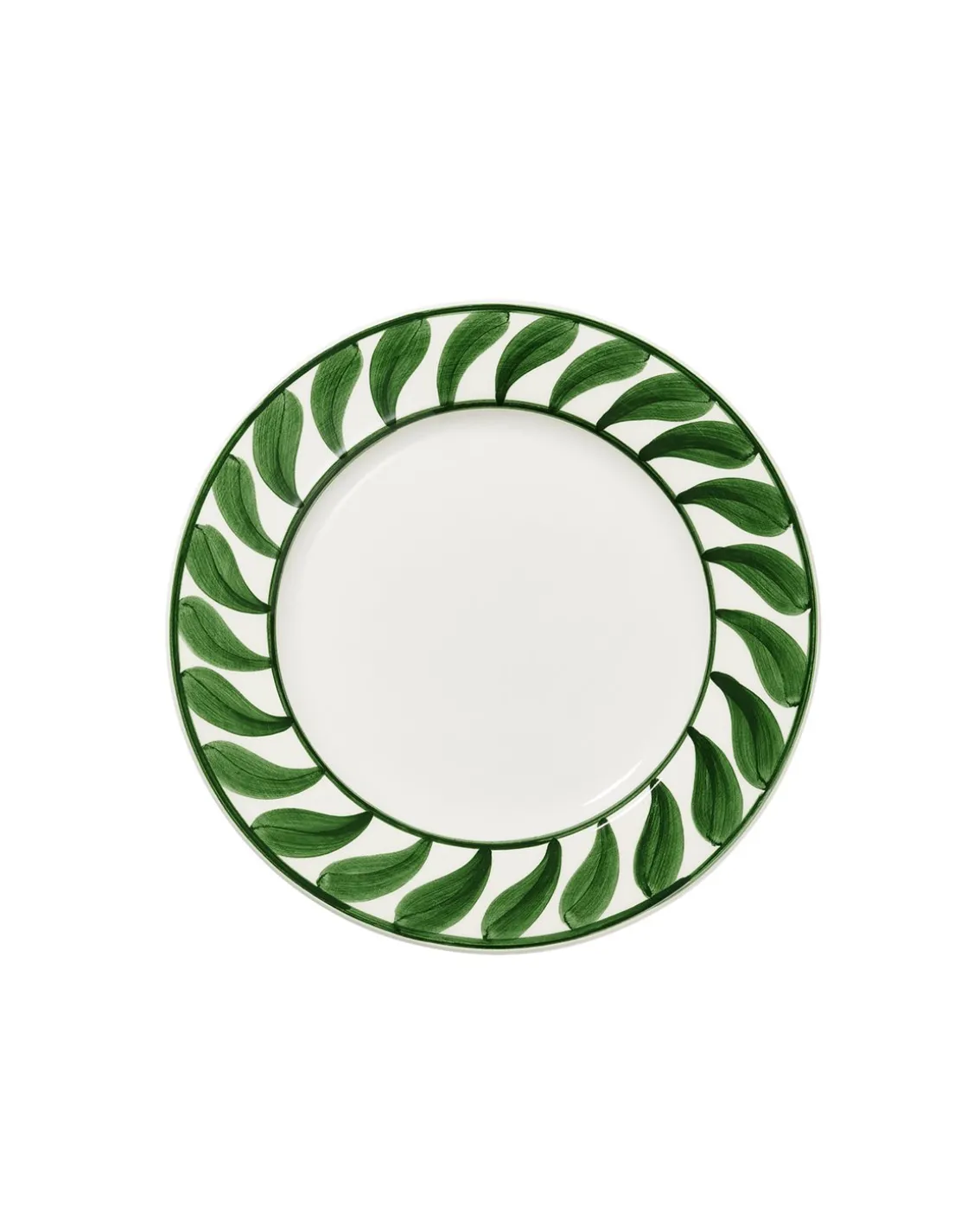 Pick a Poppy Swirl Salad Plate Green