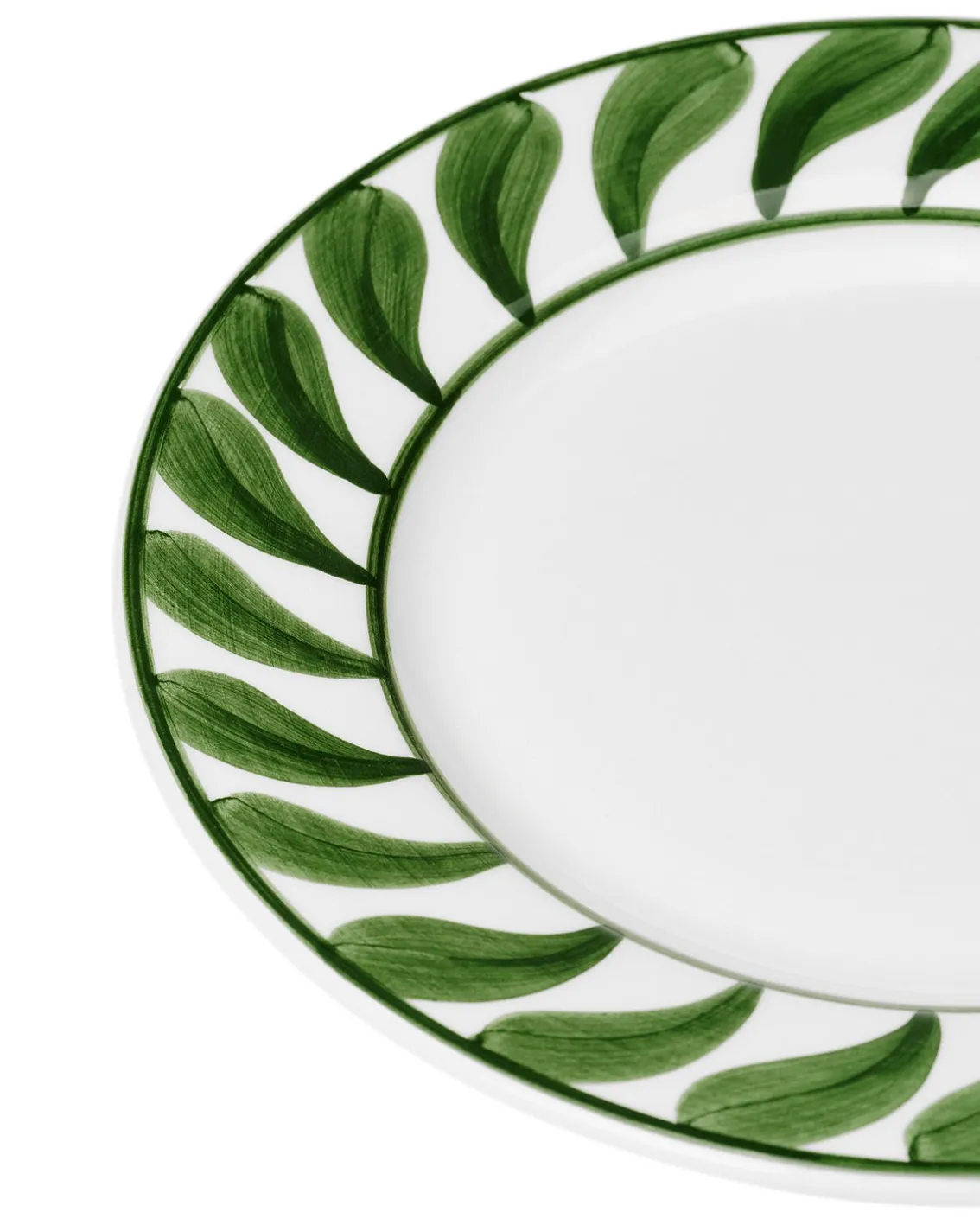 Pick a Poppy Swirl Salad Plate Green