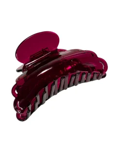 Pico Giant Elly Hair Claw Clear Aubergine