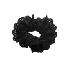 Pico Lace Scrunchie Black
