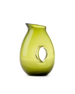 POLSPOTTEN Jug With Hole Olive Green