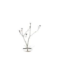 POLSPOTTEN Twiggy Candle Holder L Silver