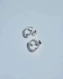 Ragbag Odette Spiral Earrings Silver