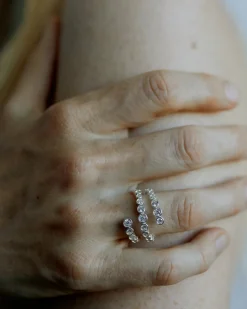Ragbag Odette Spiral Ring Silver