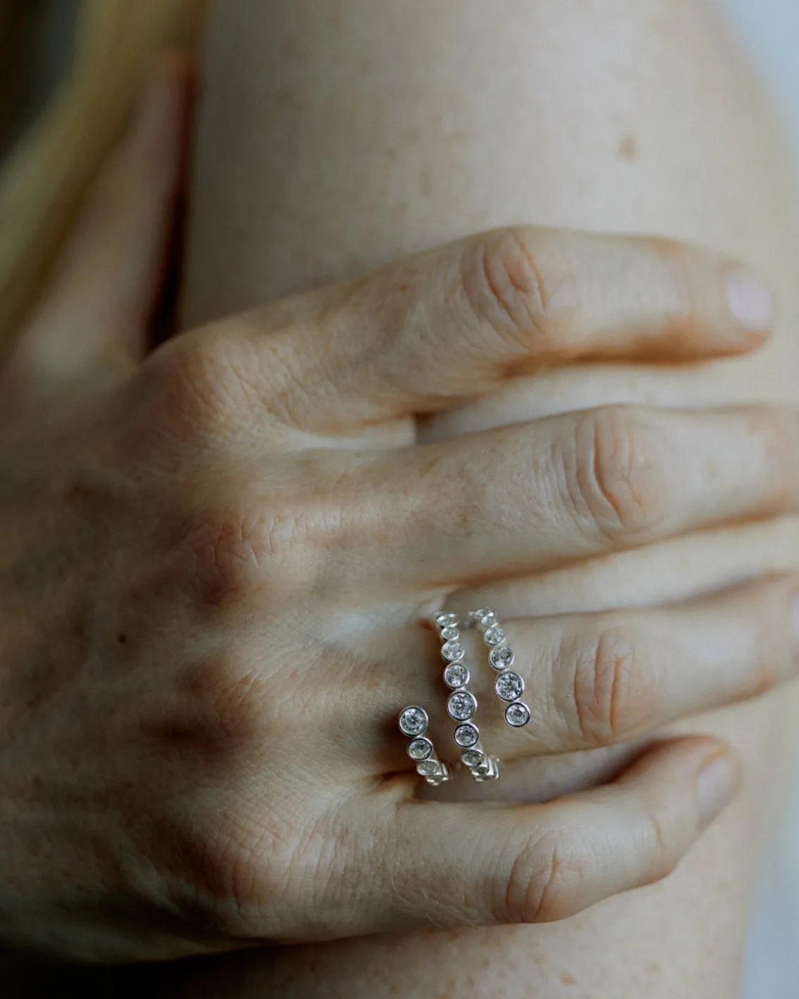 Ragbag Odette Spiral Ring Silver
