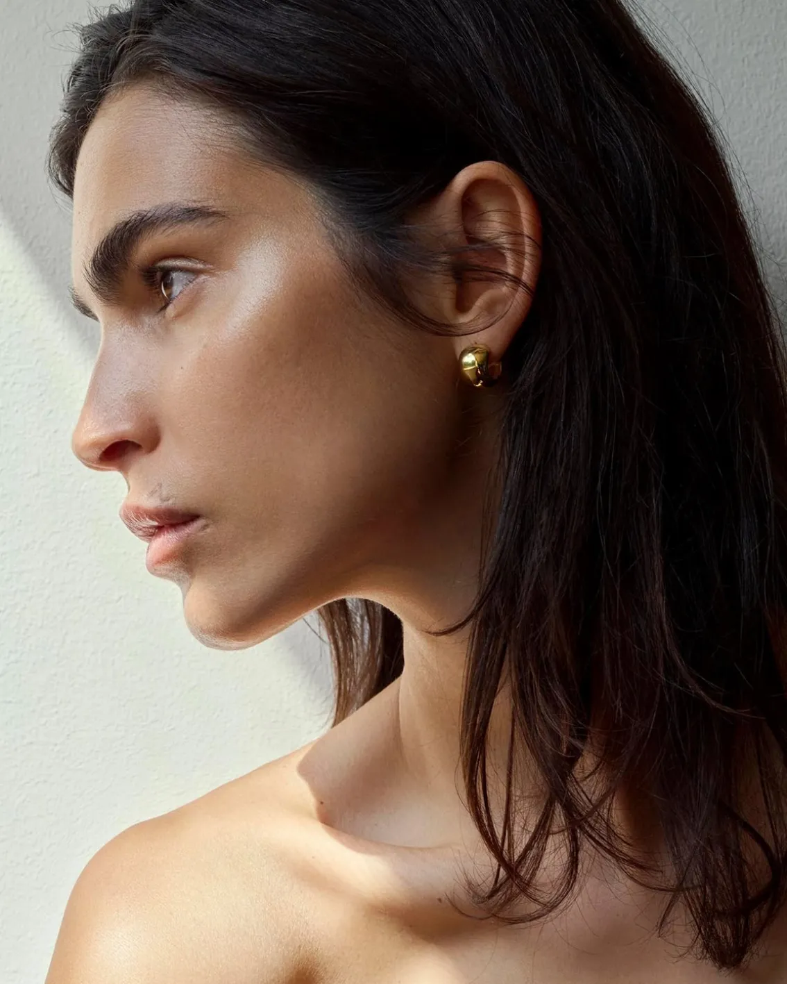 Ragbag Reflection Small Hoops Gold