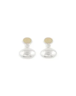 Ragbag Reflection Topaz Earrings Silver