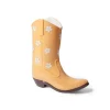Rodeo Cowboy Boot Vase Yellow