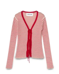 Résumé Finnleyrs Knit Cardigan Red Stripe