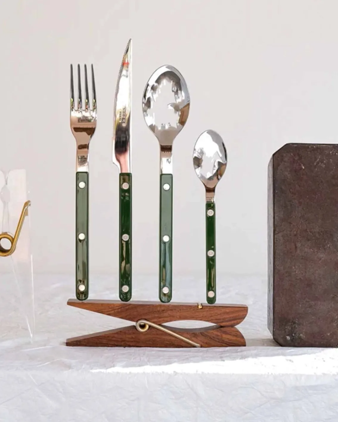Sabre Paris Bistro Dinner Fork Green