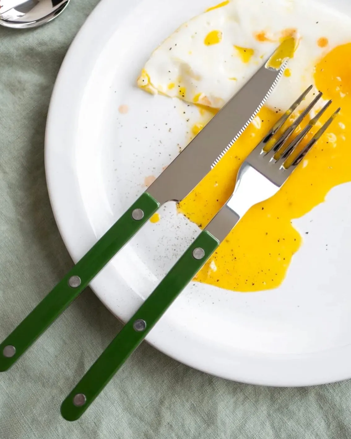 Sabre Paris Bistro Dinner Fork Green
