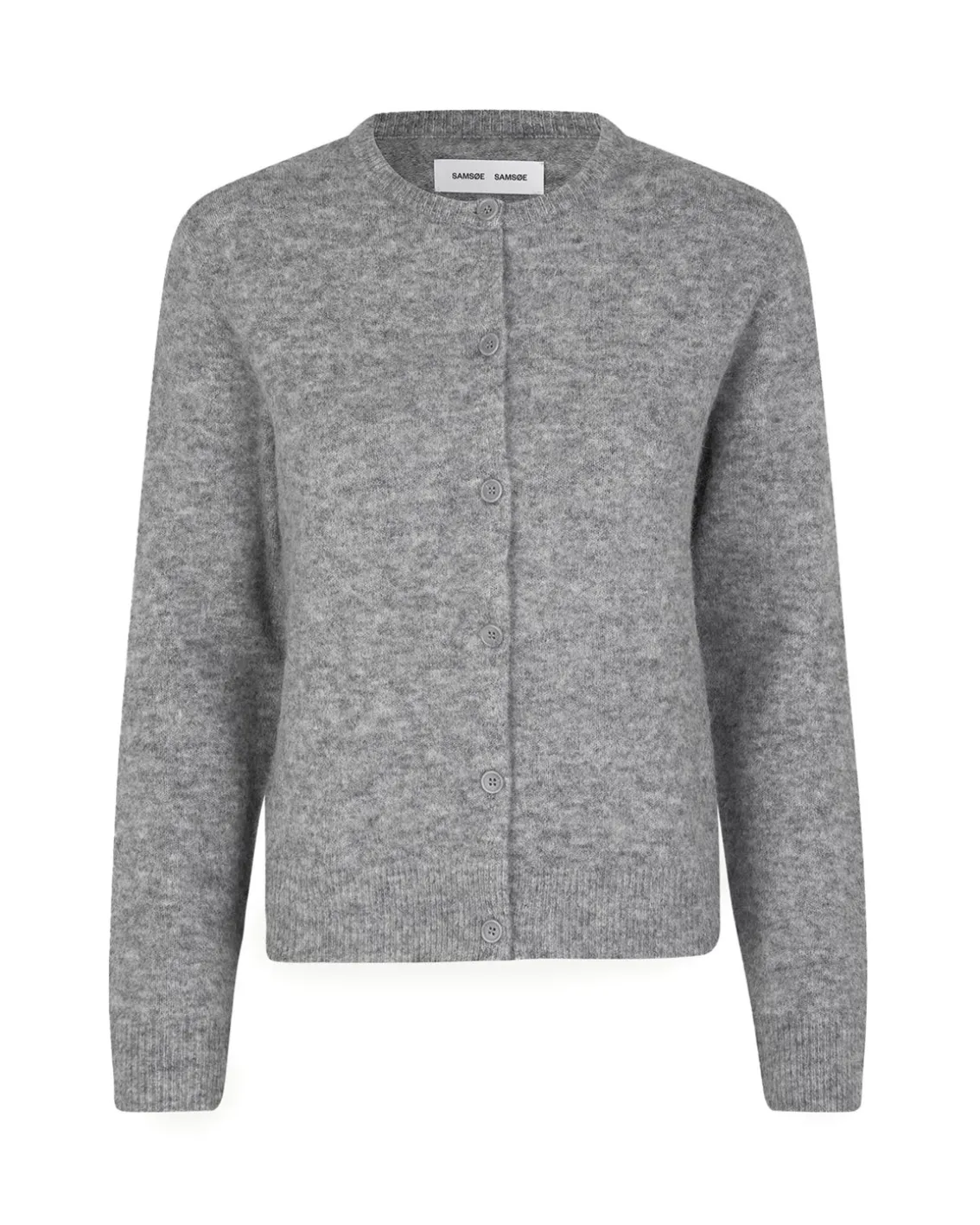 Samsøe Samsøe Nor Short Cardigan Grey Melange