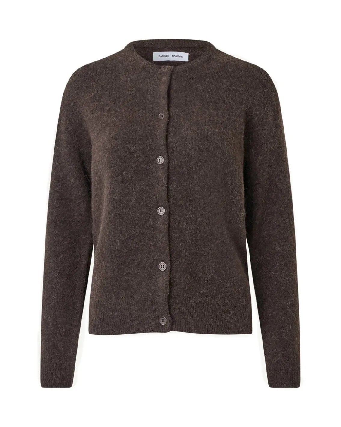 Samsøe Samsøe Nor Short Cardigan Chocolate Torte