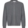 Samsøe Samsøe Saisaks Zip Cardigan Charcoal