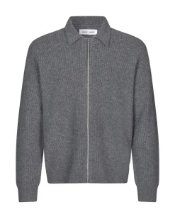 Samsøe Samsøe Saisaks Zip Cardigan Charcoal
