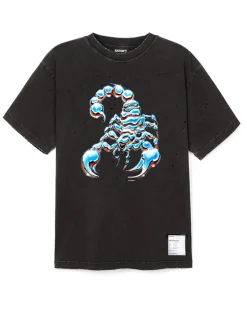 Satisfy Mothtech T-Shirt Aged Black/Scorpio
