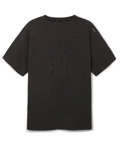 Satisfy Mothtech T-Shirt Aged Black/Blue Logo