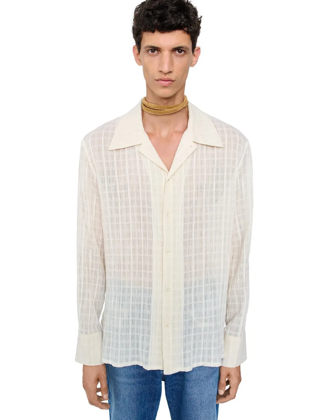 Séfr Ignacio Shirt Cloud White Check