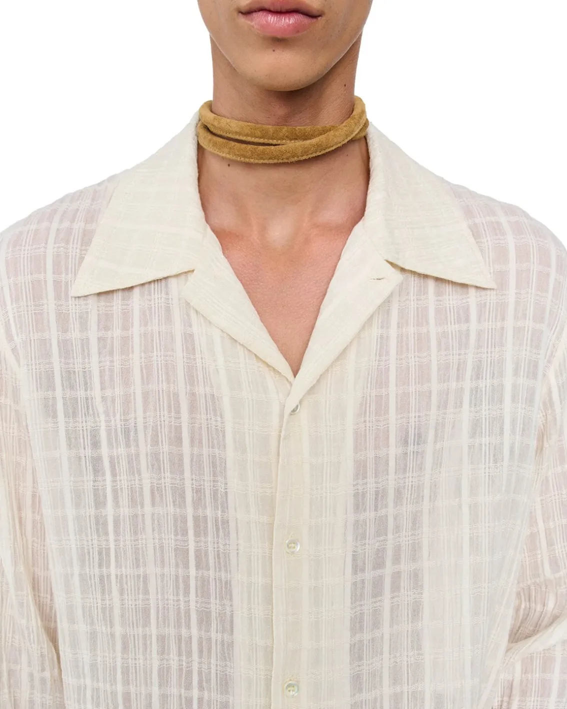 Séfr Ignacio Shirt Cloud White Check