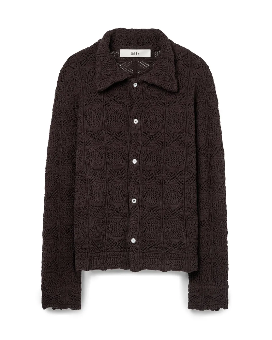 Séfr Myles Overshirt Heavy Roast Knit