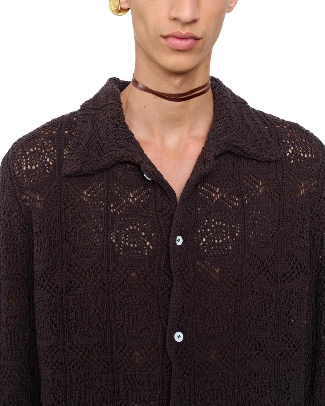 Séfr Myles Overshirt Heavy Roast Knit