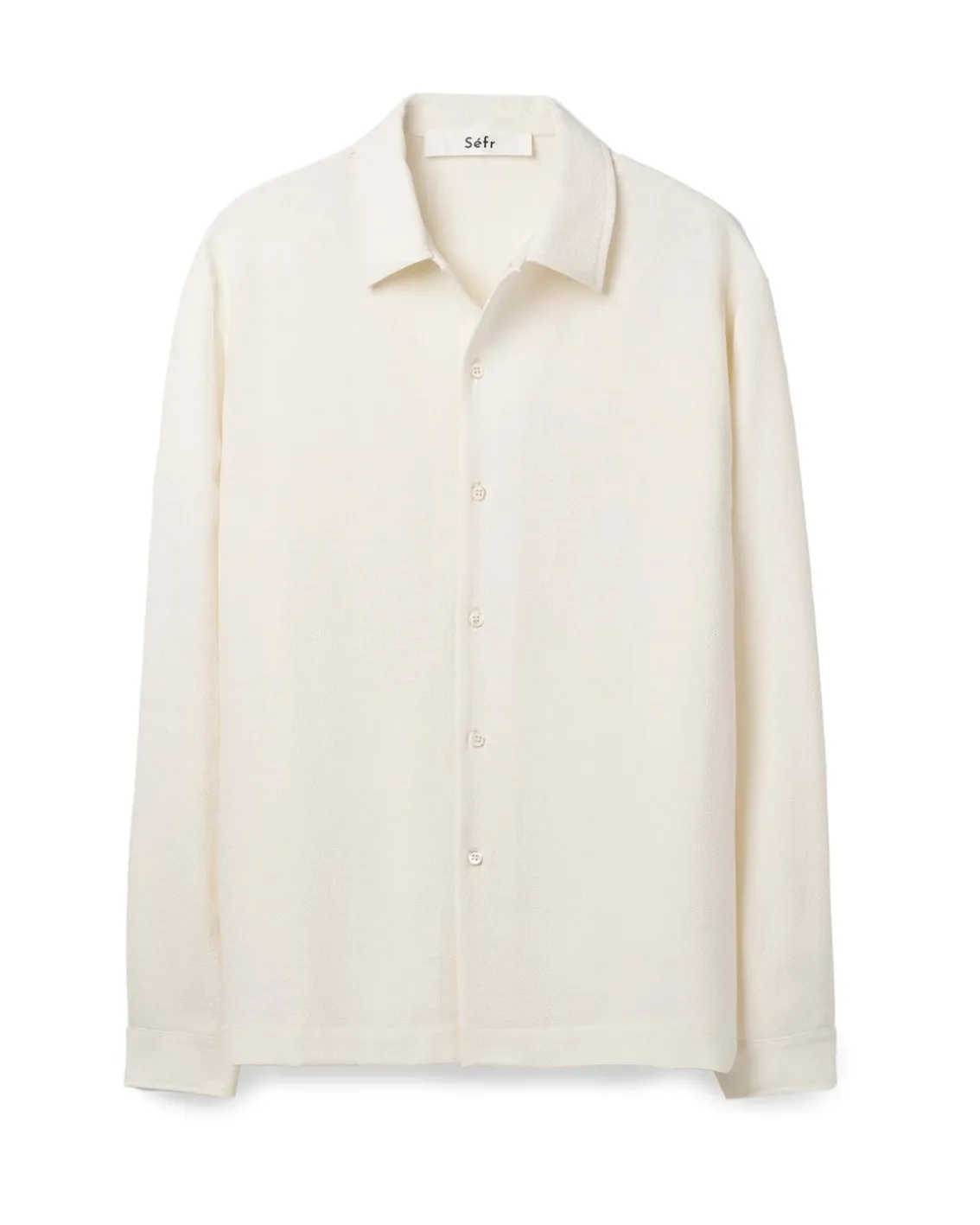 Séfr Sense Shirt Off White Crepe