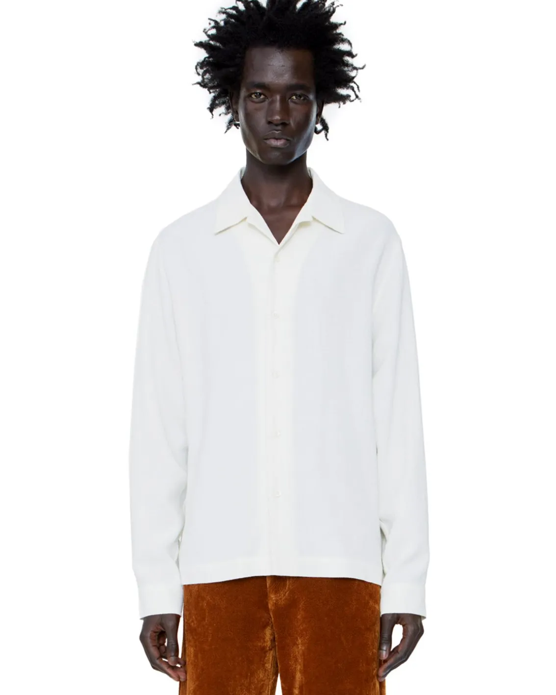 Séfr Sense Shirt Off White Crepe