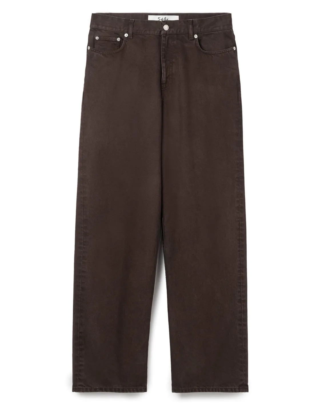 Séfr Wide Cut Jeans Washed Brown