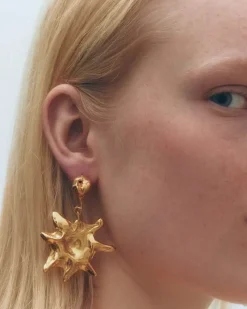 Simuero Astro Earrings Gold