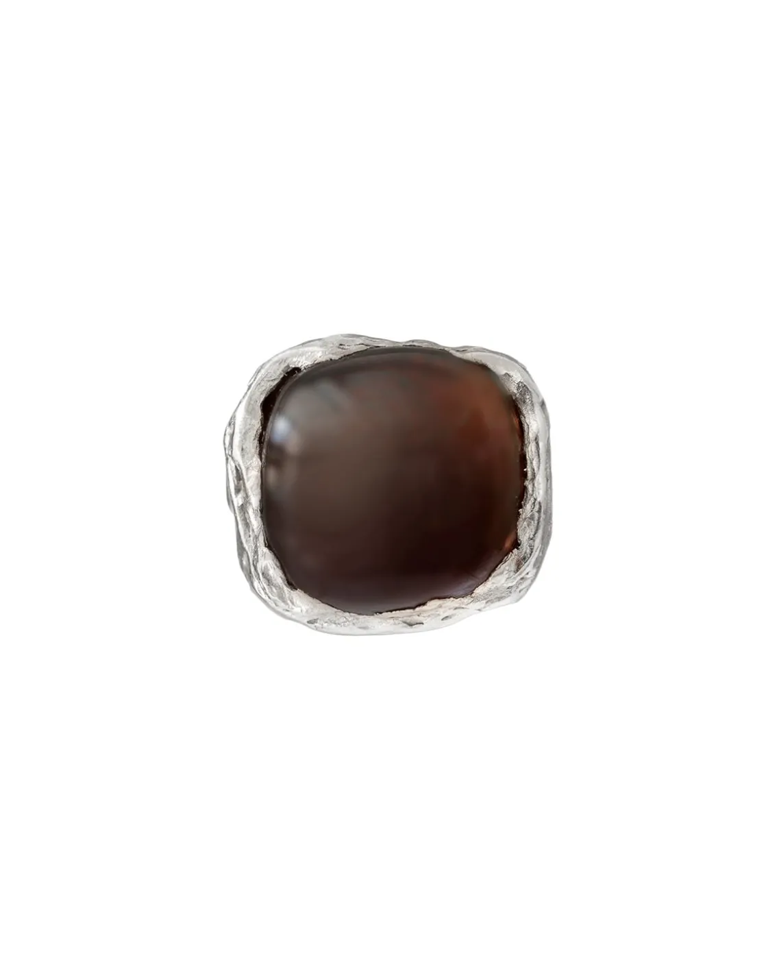 Simuero Boya Ring Brown Silver