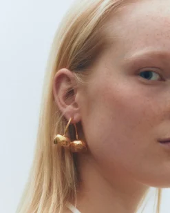 Simuero Cerezas Earrings Gold