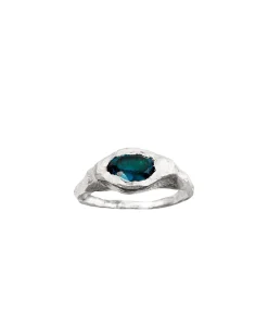 Simuero Faro Ring Blue Silver