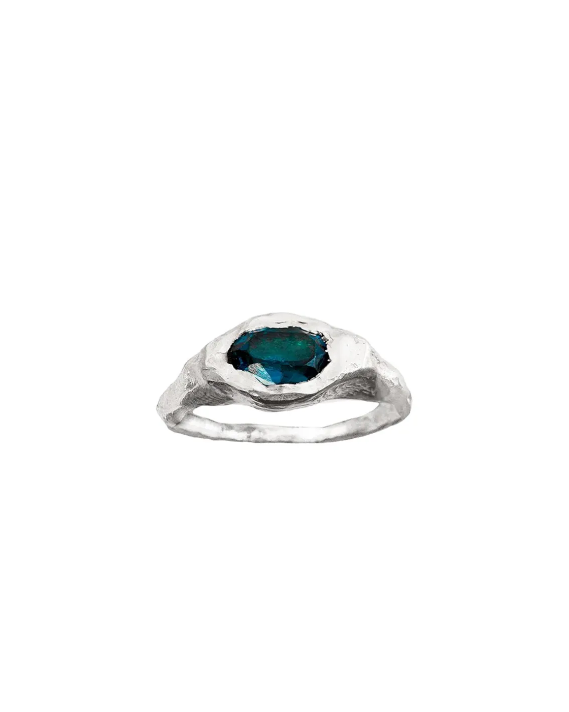 Simuero Faro Ring Blue Silver