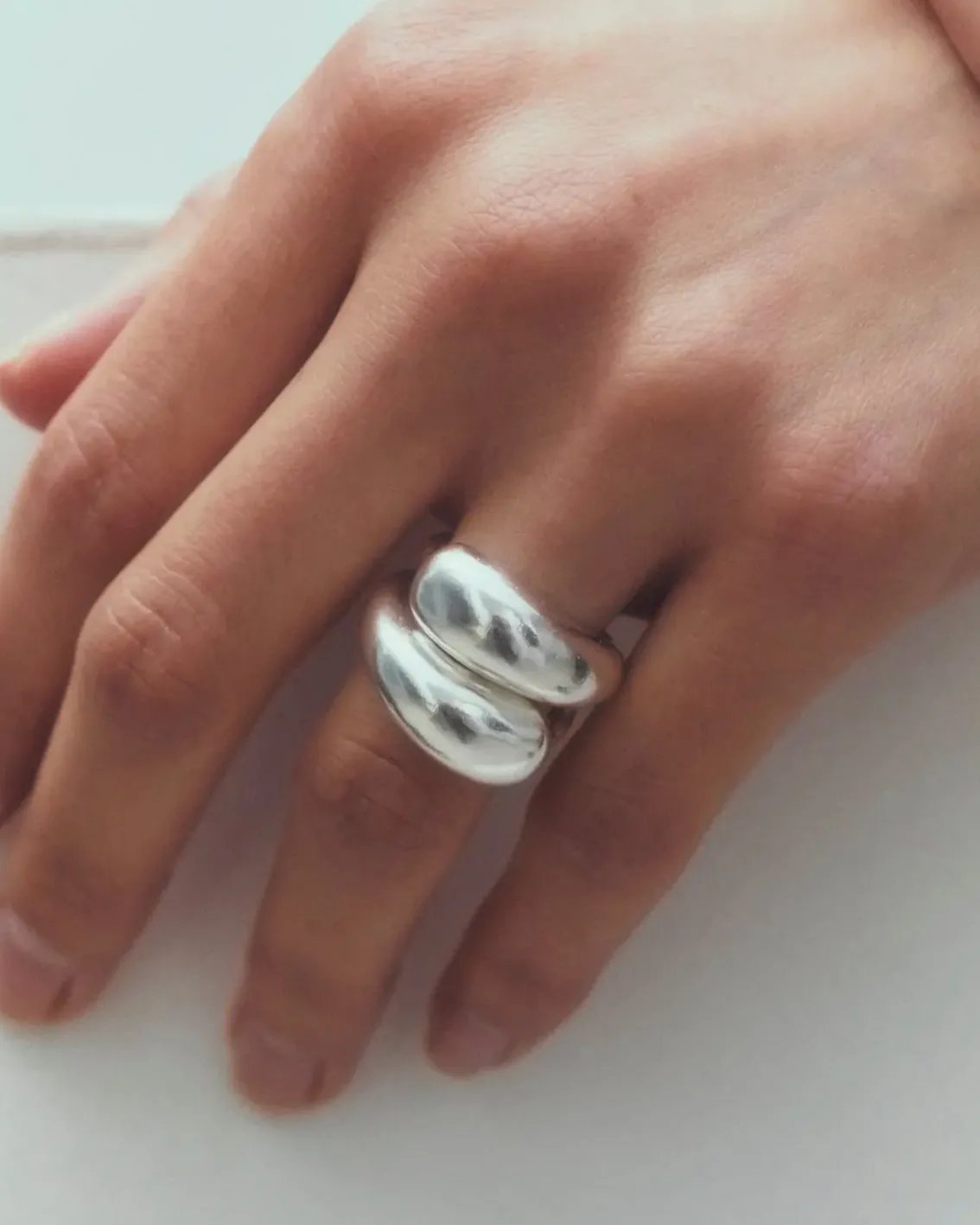 Simuero Gota Ring Silver