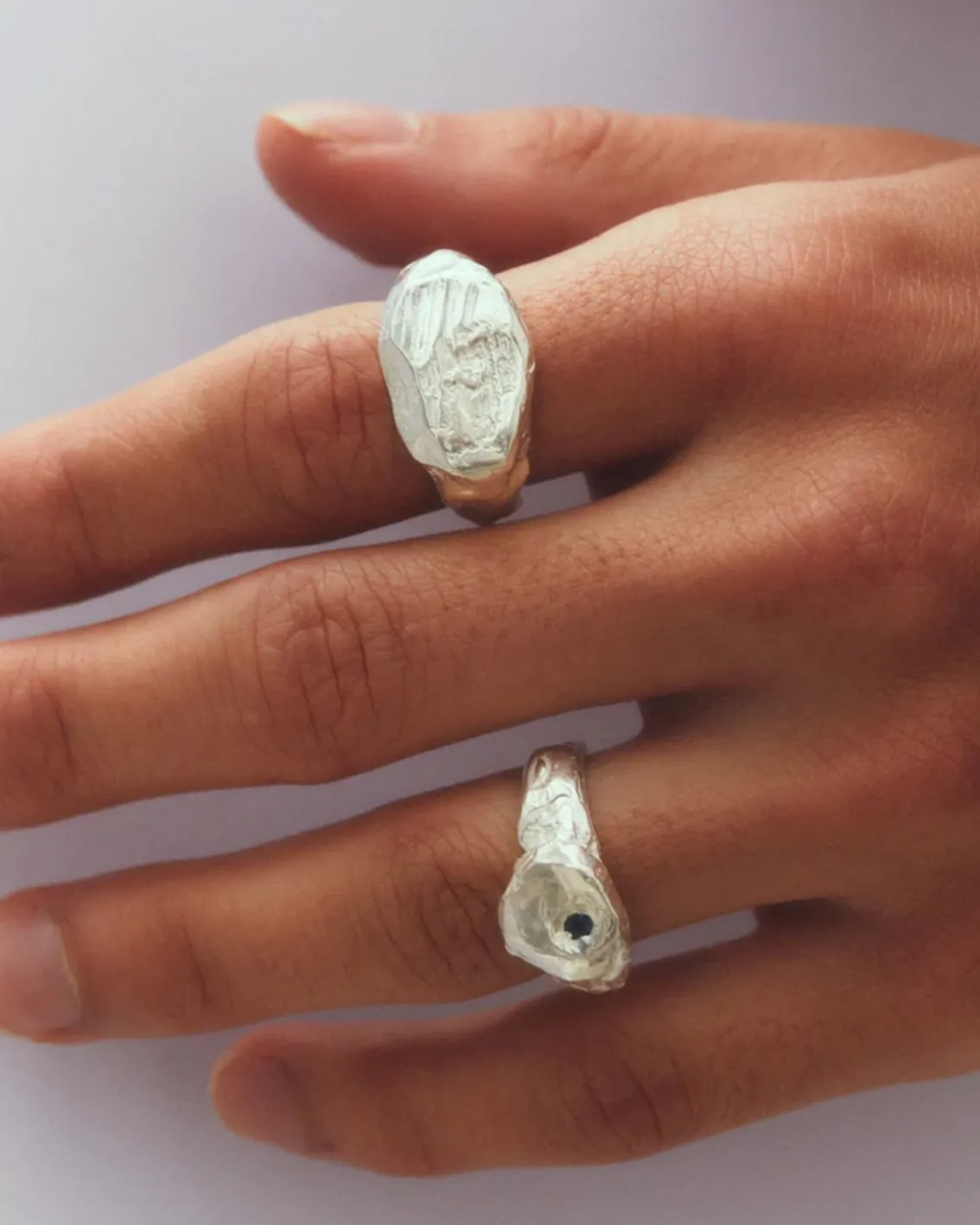 Simuero Marea Ring Blue Silver