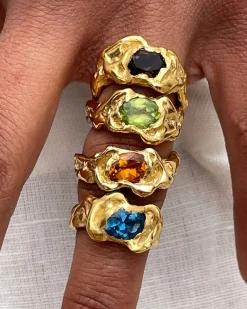 Simuero Ola Ring Orange Gold