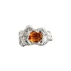 Simuero Ola Ring Orange Silver