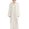 Skall Studio Camellia Hood Dress Light Cream