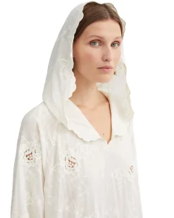 Skall Studio Camellia Hood Dress Light Cream