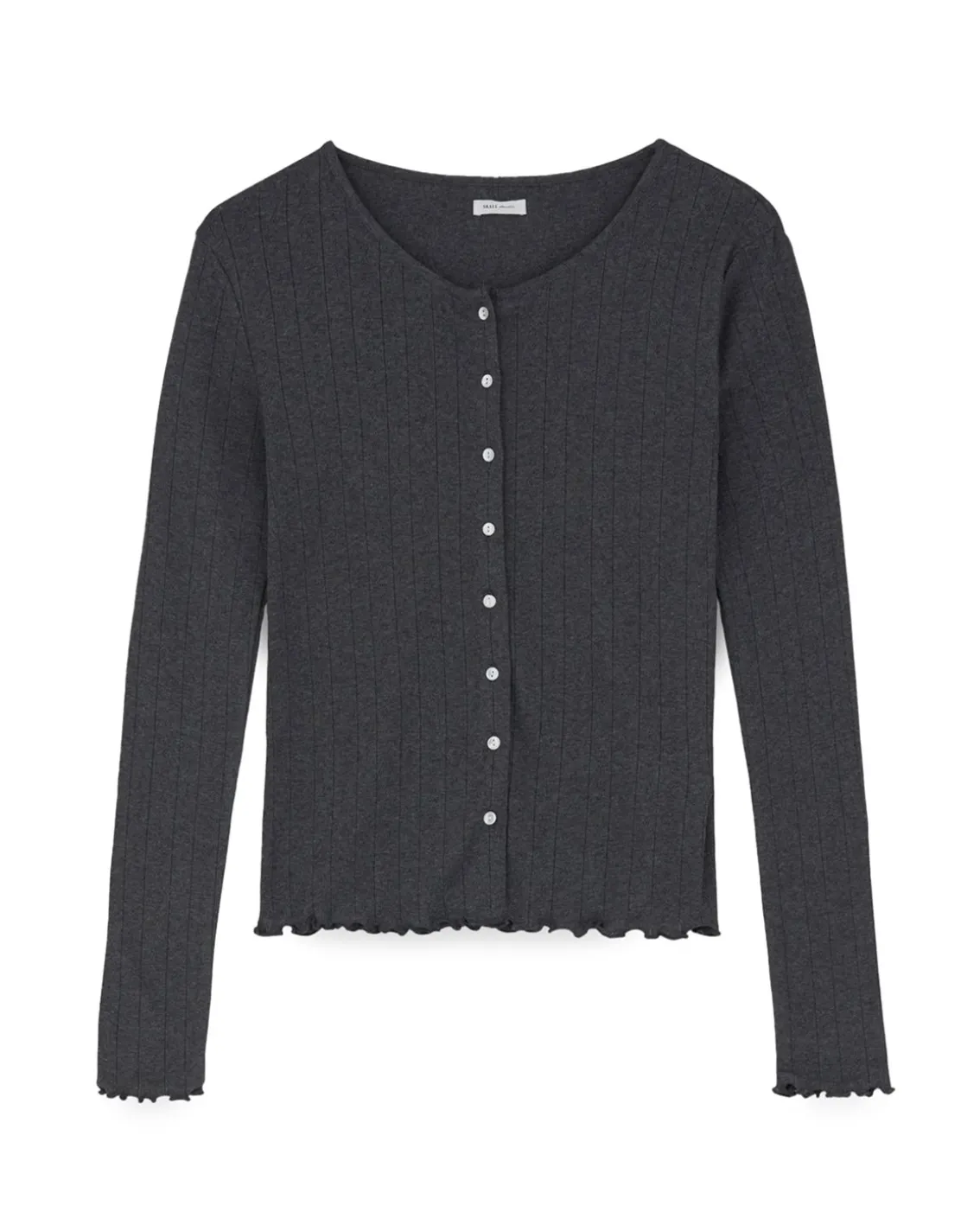 Skall Studio Edie Cardigan Dark Grey Melange