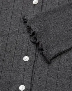 Skall Studio Edie Cardigan Dark Grey Melange