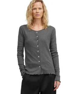Skall Studio Edie Cardigan Dark Grey Melange