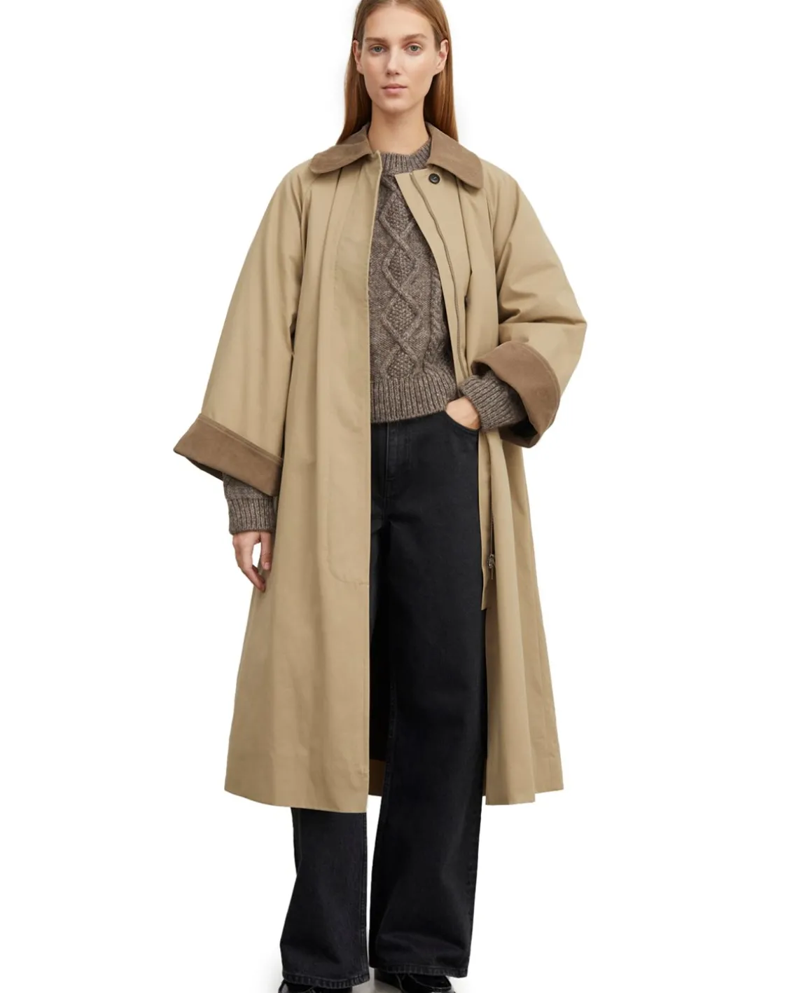 Skall Studio Gaby Coat Dark Sand