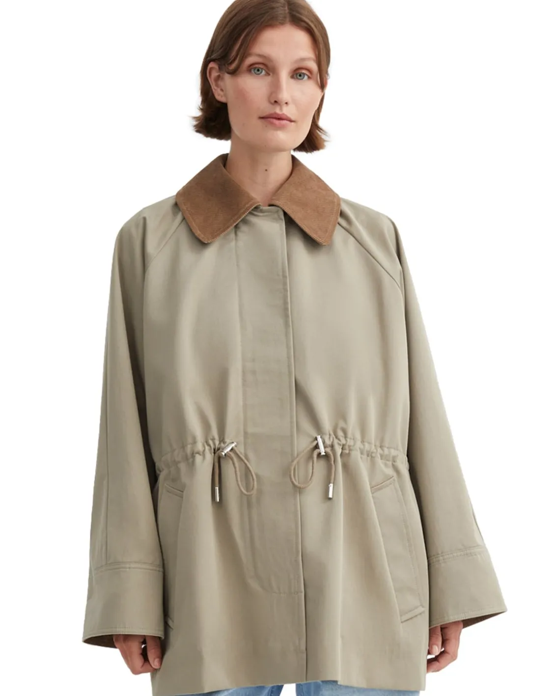 Skall Studio Gaby Parka Jacket Stone Moss