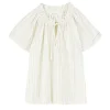 Skall Studio Grace Blouse White/Yellow Dobby Stripe