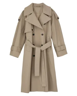 Skall Studio Mahsa Trenchcoat Stone Moss