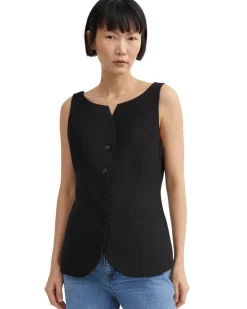 Skall Studio Toni Waistcoat Black
