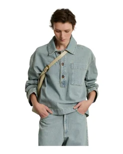 Soeur Austin Denim Shirt Light Blue